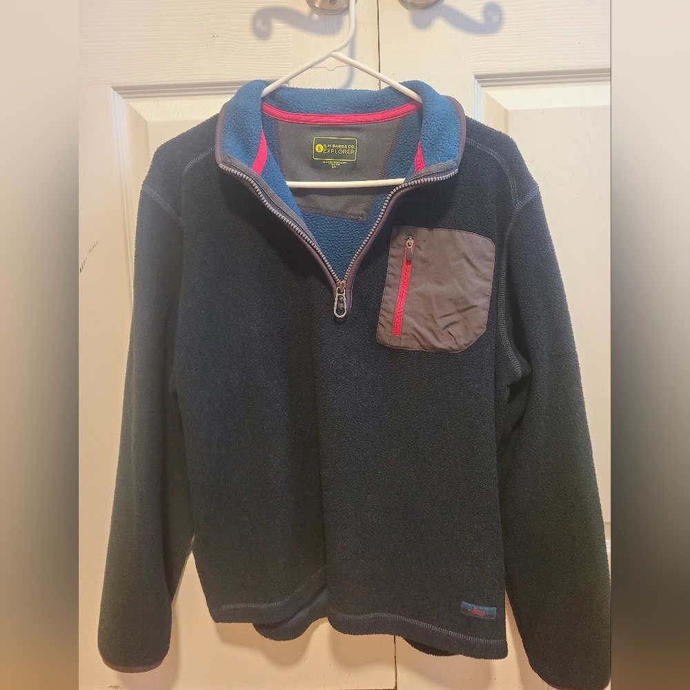 G.H. Bass & Co. Dark Green Zip-Up Sweater